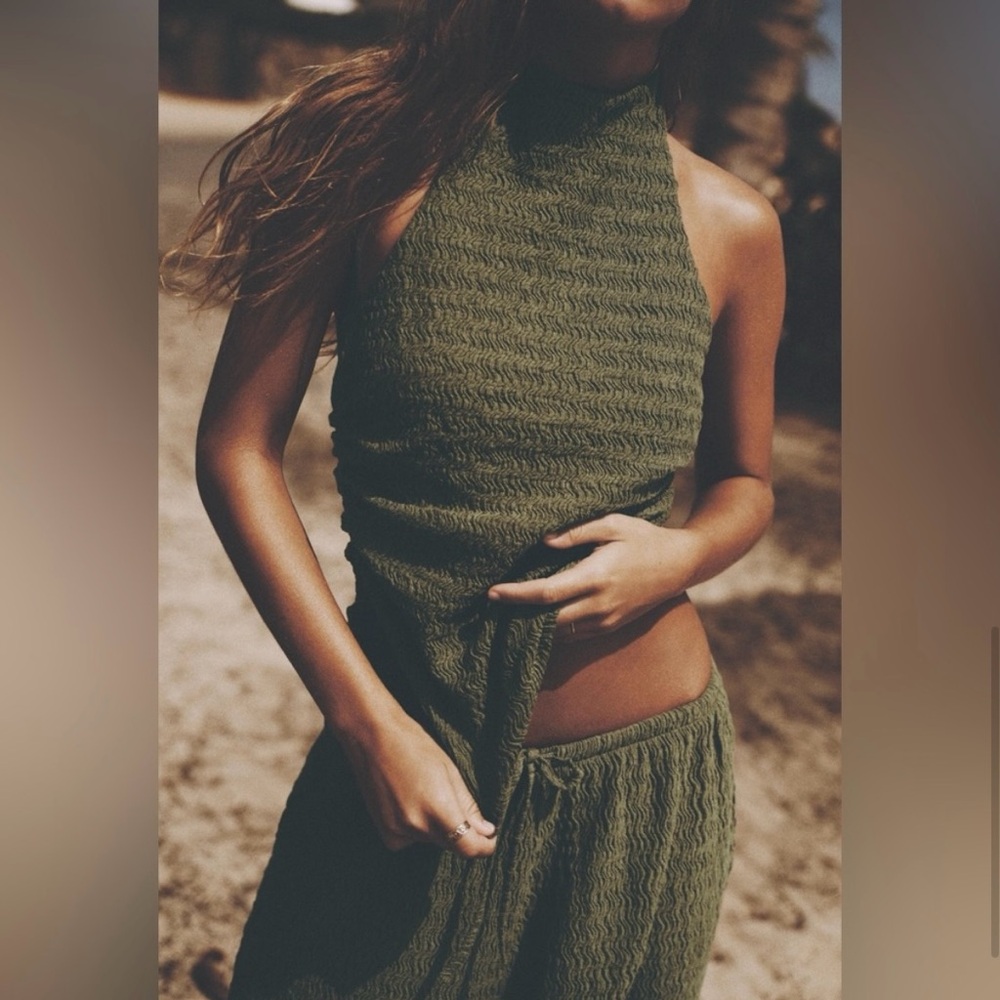 Zara Textured Olive Set